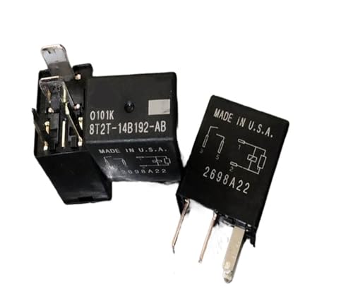 Relé 8T2T-14B192-AB con conector de 4 pines para recambios de cajas de fusibles de 12V