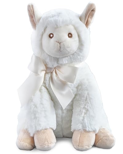 Image of Bearington Baby Alma Plush Llama Stuffed Animal, 12 Inches
