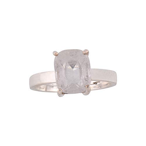 Pierre de naissance précieuse saphir bague en argent ajustable