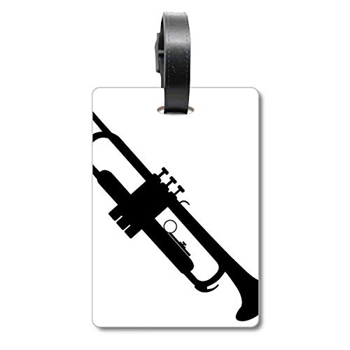 Étiquette de valise musique classique pour sac de voyage et bagage cabine en corne