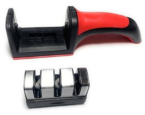 3 Stage Portable Knife Sharpener Sharpening Tool, Anti-Slip,Easy To Repair,Restore And Polish Blades #TOP3