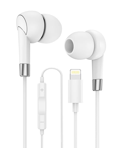 Lightning Earbuds for Apple, Wired Headphones with...