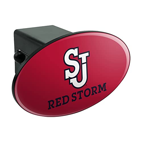 GRAPHICS & MORE St. John's University Red Storm Logo Oval Tow Hitch Cover Trailer Plug Insert 2"
