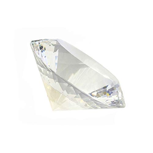 Zamtac 70-150Mm 1Pieces Clear Transparent Crystals Faceted Diamond Paperweight Decorating Birthday Gifts Wedding Gifts - (Color: Clear Transparent, Size: 120Mm) #TOP2