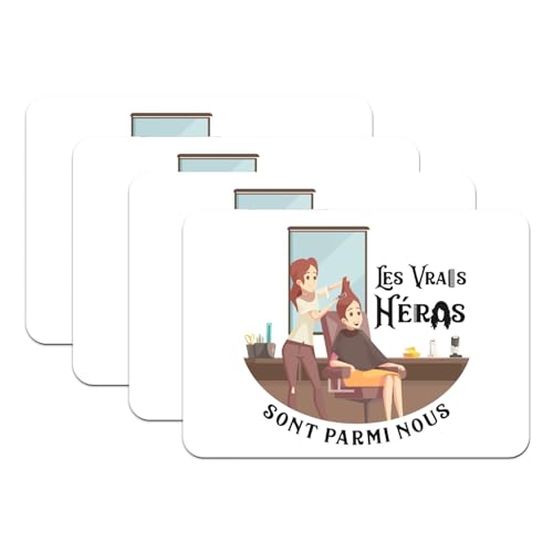 Sets de table grand format blanc pour protéger la table de maquillage