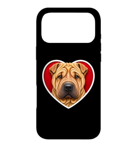Chinese Shar Pei Heart Case for iPhone 17 Pro Max
