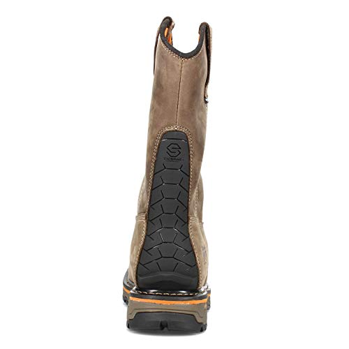 Image of Timberland PRO Men's True Grit Pull On Soft Toe Waterproof Industrial Western Work Boot, Turkish Coffee-2024 NEW, 9.5 W US