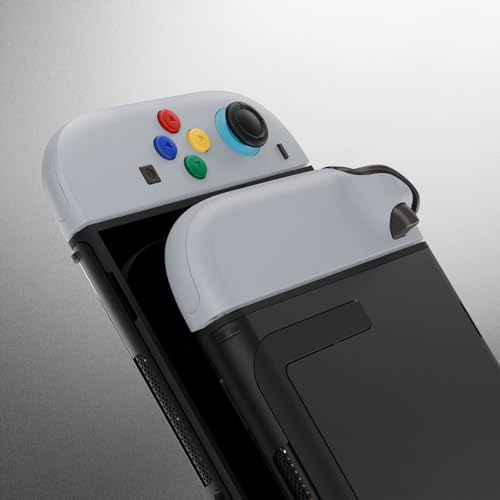 eXtremeRate DIY Replacement Shell Buttons for Joycon 2, Custom Full Set Housing Case + Decorative Strips + Middle Bracket + Buttons for Nintendo Switch 2 Controller - Deluxe Version - New Hope Gray by eXtremeRate - Image 5