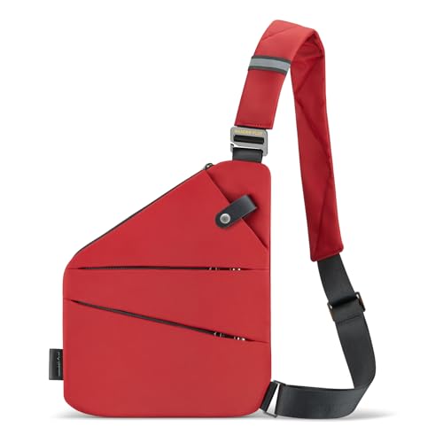 Image of WANDER+ Anti Theft Crossbody Travel Bag for Women Men, Multi-pocket Crossbody Bag, Slim Sling Bag