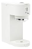 HADEN 75108 Single Serve Coffee Machine for Single Serve Pods & Ground Coffee in Ivory/Chrome, 4.75'' W x 10.75'' D x 10.75'' H