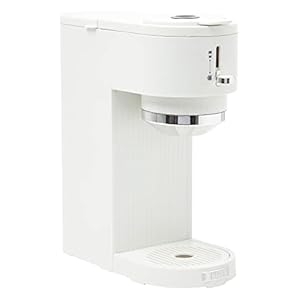 HADEN 75108 Single Serve Coffee Machine for Single Serve Pods and Ground Coffee in Ivory/Chrome