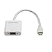IOCrest 10" Mini HDMI to VGA Video Adapter Converter, 1920x1080 for projector & monitor & TV White SY-ADA31046