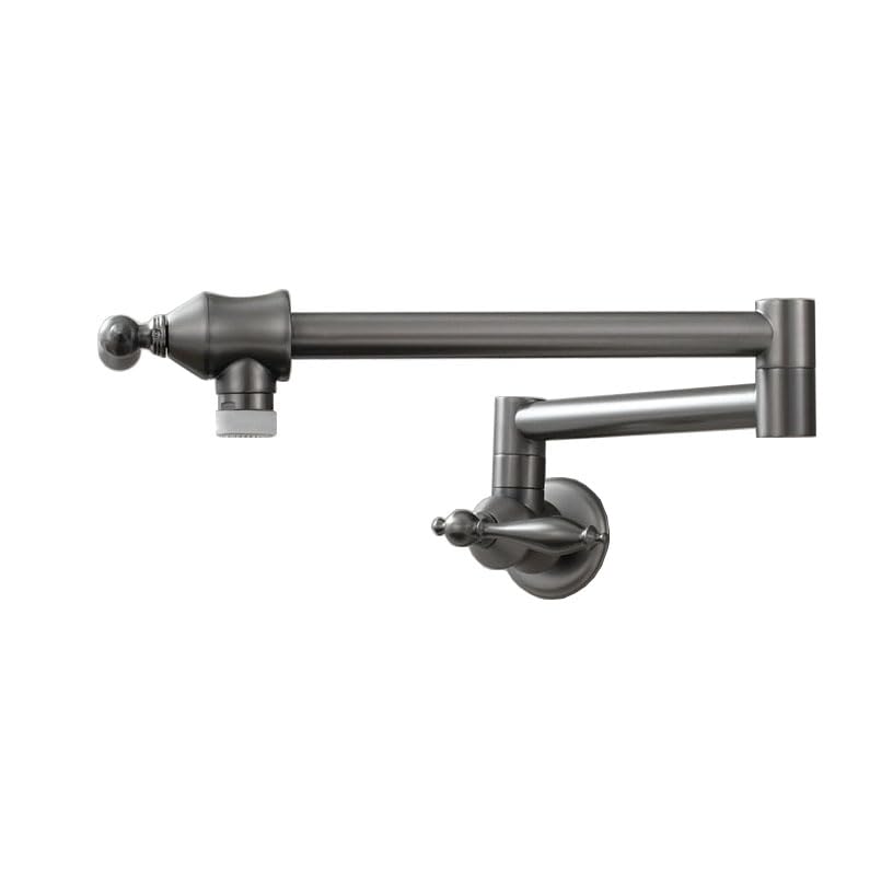 Grifo de pared para llenar ollas en cocina moderna