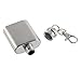 zebiaotech Fiaschetta Tascabile Portable 1oz Hip Black Alcool Flagon Mini Acciaio Inossidabile con Portachiavi Mini Alcohol Hip Boccetta Accessori Fiaschetta Whisky (Size : As Show)