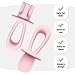 Tiny Twinkle Silicone Training Utensils - Baby Spoons and Baby Forks For Self-Feeding Training - Silicone Baby Led Weaning Utensils For Toddlers And Babies 6-24 Months - Baby Feeding Supplies (Rose)