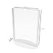 FixtureDisplays® 5 x 7" Sign Holder Menu Holder T-Style Table Tent with Oval Base Easy Assembly 19027NEW-NF