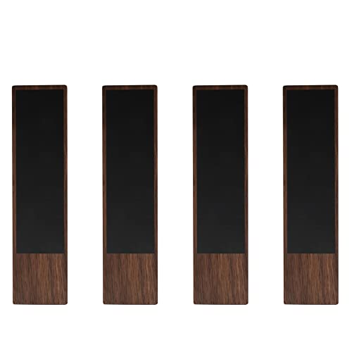 Mango de grifo de cerveza con pizarra de madera para personalizar barriles, pack de 4 2