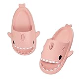 Puimentiua Damen Hai Hausschuhe,Herren Shark Slippers, rutschfest Cloud Slides,Unisex Super Weich Badeschuhe, Soft Badelatschen für Sommer | 38-39 EU