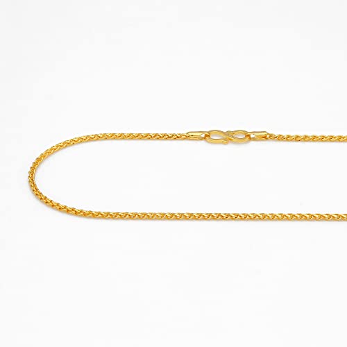 Image of Malabar Gold and Diamonds BIS Hallmark (750) 18K Yellow Gold Chain for Women