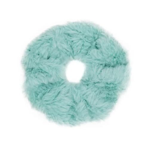 6 Pcs Furling Fur Fabric Hair Scrunchies Soft Fluffy Elastic