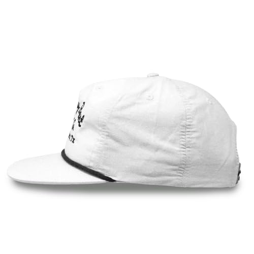 Image of WHISKEY BENT HAT CO. The Frio Snapback Rope Hat - Vintage Baseball Cap, Adjustable Outdoor and Trucker Cap, One Size Fits All
