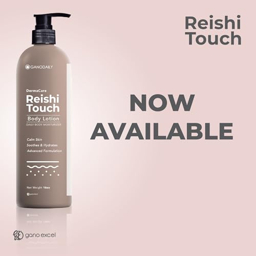 Generic GanoDaily Reishi Touch Body Lotion – Daily Moisturizer with Ganoderma Extract – Lightweight Hydrating Formula for All Skin Types – 16 oz Pump Bottle