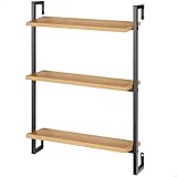 Robuste et durable : sa structure métallique noire et ses étagères en MDF effet chêne sont conçues pour plus de durabilité