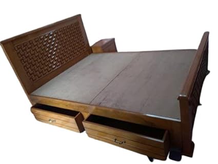 teak wood box cot