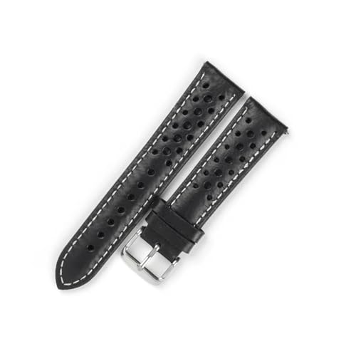 jfhffj �n���h���C�h�\�t�g�I�C�����b�N�X���U�[�E�H�b�`�o���h 18mm 19mm 20mm 21mm �h�����E���ʋC���N�C�b�N�����[�X�����Y�E�H�b�`�X�g���b�v(Black-White line,18mm)