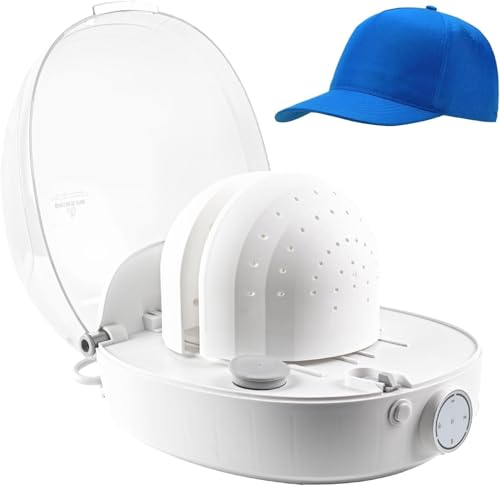 Hat Cleaner Automatic Hat Steam Cleaner Hat Shaper All in One Hat Care Machine Steam Cleaning & Ironing and Fast Drying for Baseball Caps Bucket Hats Felt Hats