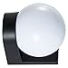 Xcello Acrylic Round Lamp Shade with PC Plastic Base Waterproof Exterior Wall Mounted Sconce Lighting Fixture Milk White Set of 2