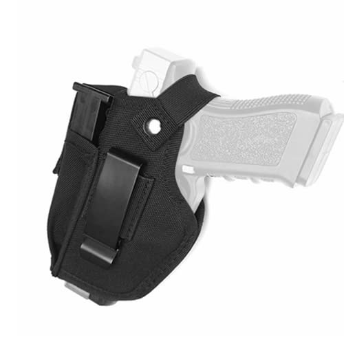 2 Pack Gun Holsters For Concealed Carry, Universal Inside Outside Waistband Holster W/ Magazine Pouch, Iwb Belt Holster For Right & Left Hand, Fits Subcompact Compact Full Size Pistols, Black & Green #TOP6