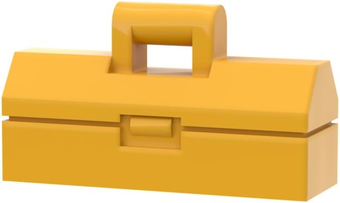 Gobricks GDS-2166 98368 Props Mini Toolbox, Bright Light Orange, 10 pcs