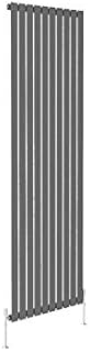 Horizontal Designer Flat Panel Radiator Anthracite-600x408mm Double Panel Central Heating