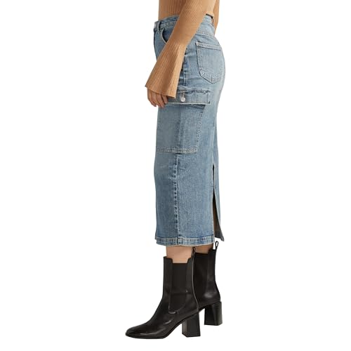 Silver Jeans Co. Women's Slit Jean Skirt2
