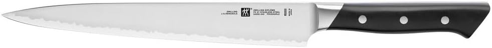 Zwilling 54205-241 Diplom Slicer, 9.4 inches (240 mm), Made in Japan, Muscle Pulling, Western Knife, Stainless Steel, Made in Seki City, Gifu Prefecture