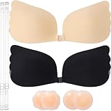 Photo Gallery q-wooff confezione da 2 reggiseni adesivi, reggiseno adesivo push up, reggiseno senza spalline e senza schienale, contiene 4 cerotti per capezzoli, adatto per indumenti senza schienale (d) Photo Gallery q-wooff confezione da 2 reggiseni adesivi, reggiseno adesivo push up, reggiseno senza spalline e senza schienale, contiene 4 cerotti per capezzoli, adatto per indumenti senza schienale (d)