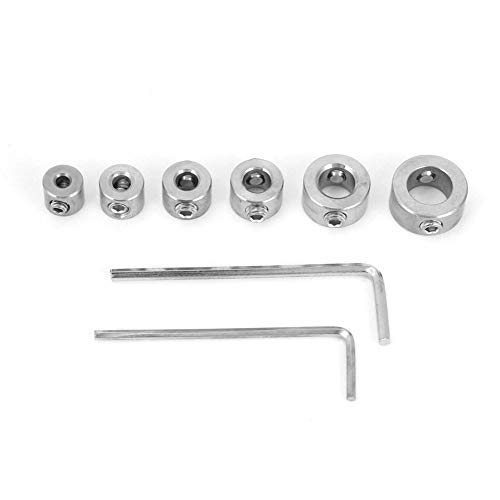 6Pcs 3-10mm Anel de Limite de Perfuração Broca de Aço Inoxidável Profundidade Stop Bit Collar Set An