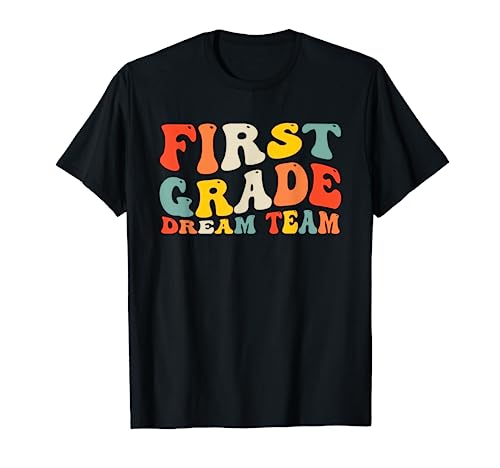 Regreso a la escuela 1er grado Dream Team Maestro Niños Primer Grado Camiseta