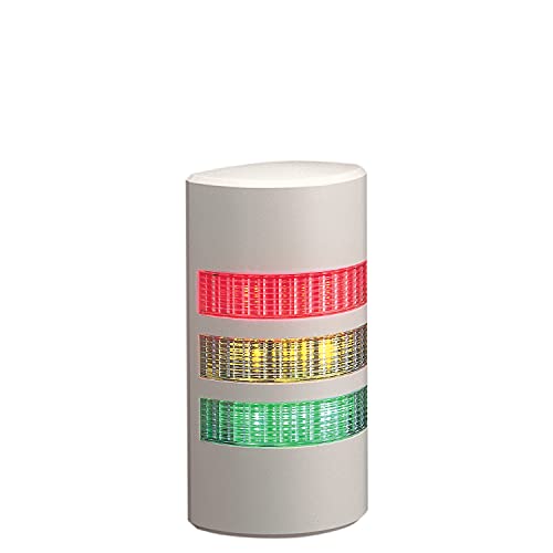 Buzzer LED mural WEP-302FB-RYG demi-colonne mince à haute visibilité pour l'industrie