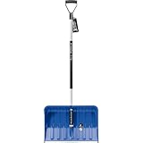 Prosperplast Schneeschieber ALPINUS ALUTUBE – robuste Schaufel mit stabilem Alustiel, langlebig & leicht | Schaufel 55 x 38,5 cm | Gesamtlänge 145 cm | ideal für Schnee & EIS