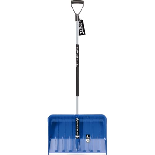 Prosperplast Schneeschieber ALPINUS ALUTUBE – große Schaufel mit stabilem Alustiel, langlebig & leicht | Schaufel 55 x 38,5 cm | Gesamtlänge Stiel145 cm | ideal für Schnee