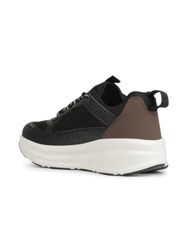 Image of Liberty Leap7x Mount-E Men Sports Running Shoes - Black & Olive Green | Comfortable and Durable Lace-Up Closure - Suitable for Lacing Walking, Gym, Jogging and Outdoor Shoes for Man
