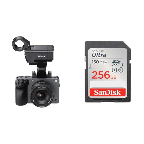 SONY(\j[) APS-C Cinema Line FX30 XLRnhjbgf(YȂ) ILME-FX30 + SanDisk SDJ[h 256GB SDXC Class10 UHS-I ǎő150MB/sUltra SD