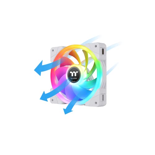 Image of Thermaltake SWAFAN EX14 RGB White (3-Fan Pack) PC Case Fan CL-F162-PL14SW-A FN1913