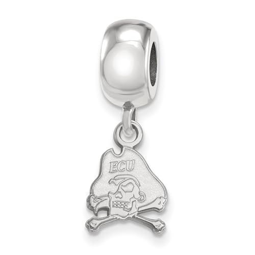 East Carolina Bead Charm Extra Small (3/8 Inch) Dangle (Sterling Silver)