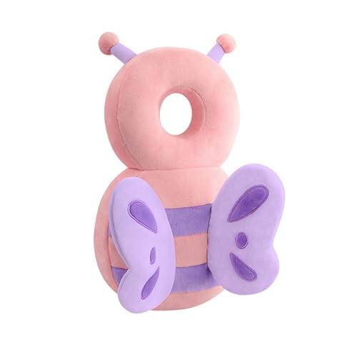 Image of Toddler Baby Head Protection Cushion Backpack Wear,Pink Butterfly