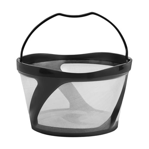 Filtro de café de metal, cesta de acero inoxidable reutilizable sin filtro de papel, filtro de taza de acero inoxidable reutilizable, para el hogar, cocina, cafetería, camping, exterior