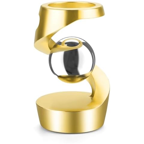 DOLASEV Kinetic Desk Toys, Kinetic Desk Spinning Toy for Office for Adults, Fidget Toys for Kids 8-12, Fidget Toys Adults Anxiety (Gold Silver) Cover