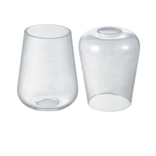 Image of Aspen Creative 23655-60-2,Clear Wine Cup Glass Shade For Lighting Fixture.Size:4-3 /4 inchD x 6-1 /8 inchH,Center Hole:43mm. Set of 2.